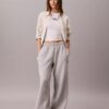 Monologo fleece-joggingbyxor med vida ben Monologo fleece-joggingbyxor med vida ben