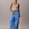 Monologo fleece-joggingbyxor med vida ben Monologo fleece-joggingbyxor med vida ben
