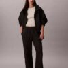 Monologo fleece-joggingbyxor med vida ben Monologo fleece-joggingbyxor med vida ben