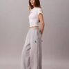 Monologo fleece-joggingbyxor med vida ben Monologo fleece-joggingbyxor med vida ben