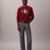 Monologo fleece-tröja med rund hals
