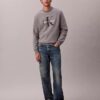 Monologo fleece-tröja med rund hals Monologo fleece-tröja med rund hals