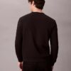 Monologo fleece-tröja med rund hals Monologo fleece-tröja med rund hals