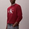 Monologo fleece-tröja med rund hals