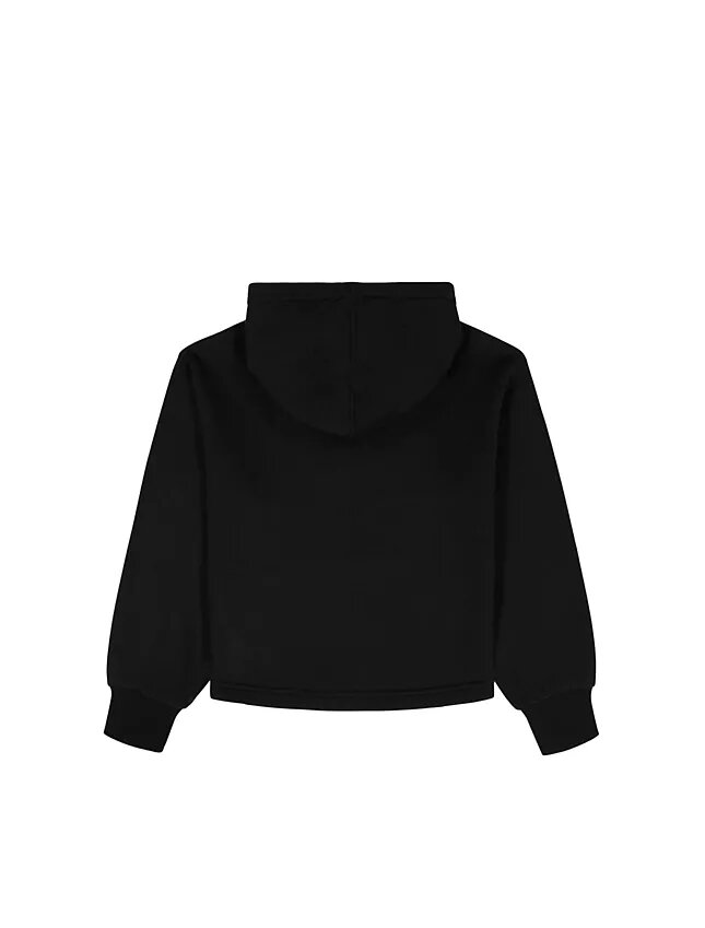 Monologo-fleecehoodie för flickor Monologo-fleecehoodie för flickor