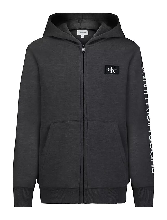 Monologo-hoodie med dragkedja för pojkar Monologo-hoodie med dragkedja för pojkar