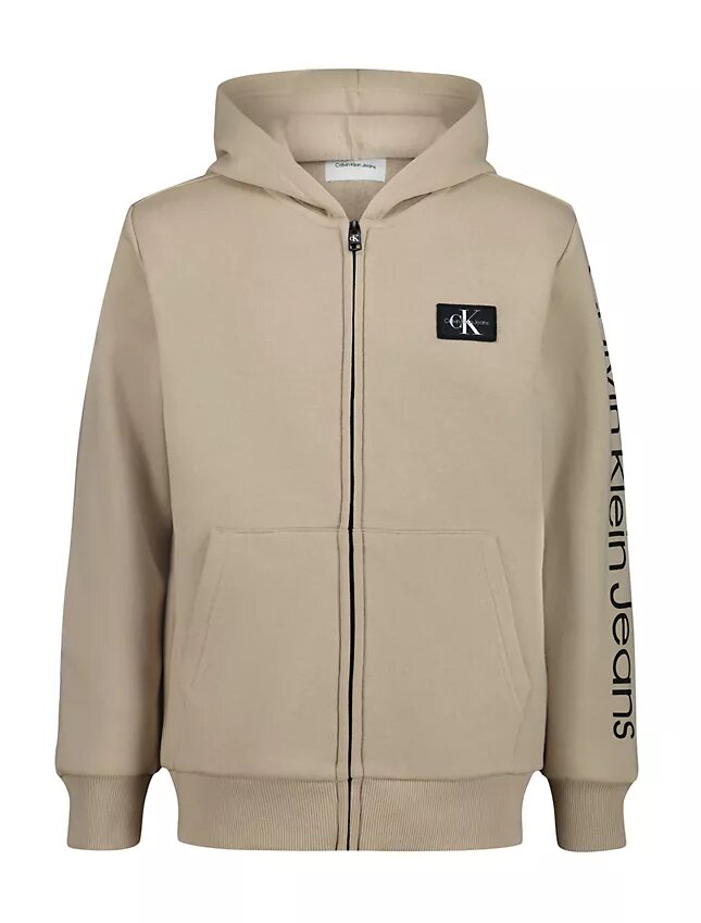 Monologo-hoodie med dragkedja för pojkar Monologo-hoodie med dragkedja för pojkar