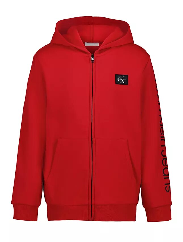 Monologo-hoodie med dragkedja för pojkar Monologo-hoodie med dragkedja för pojkar