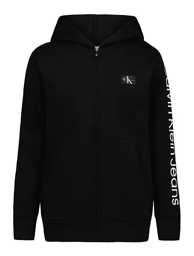 Monologo-hoodie med dragkedja för pojkar Monologo-hoodie med dragkedja för pojkar