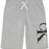 Monologo-shorts i stickat med tryck för pojkar Monologo-shorts i stickat med tryck för pojkar