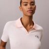 Monologo Stripe Rib Polo T-shirt Monologo Stripe Rib Polo T-shirt