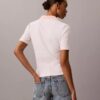 Monologo Stripe Rib Polo T-shirt Monologo Stripe Rib Polo T-shirt