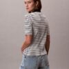 Monologo Stripe Rib Polo T-shirt Monologo Stripe Rib Polo T-shirt