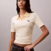 Monologo Stripe Rib Polo T-shirt Monologo Stripe Rib Polo T-shirt