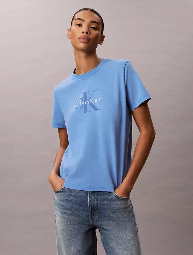 Monologo-T-shirt med syratvätt Monologo-T-shirt med syratvätt