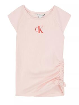Monologo T-shirt med volanger på sidan för flickor
