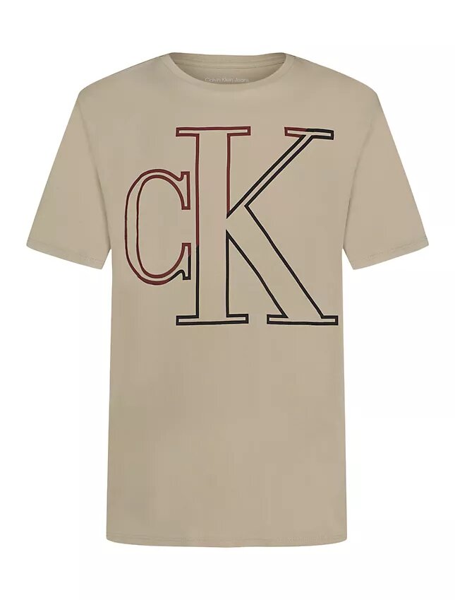 Oversized T-shirt med monogram för pojkar Oversized T-shirt med monogram för pojkar