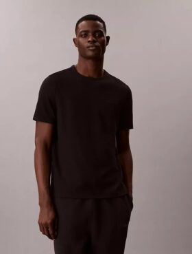 Piqué-T-shirt med rund hals Piqué-T-shirt med rund hals