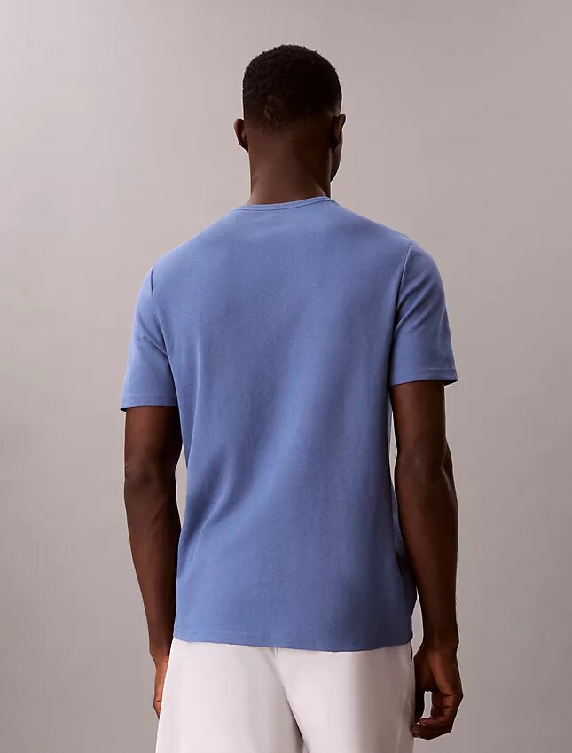 Piqué-T-shirt med rund hals Piqué-T-shirt med rund hals