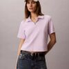 Polo-T-shirt i bomullsribb Polo-T-shirt i bomullsribb