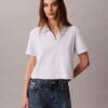 Polo-T-shirt i bomullsribb Polo-T-shirt i bomullsribb