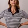 Polo-T-shirt i bomullsribb Polo-T-shirt i bomullsribb