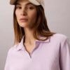 Polo-T-shirt i bomullsribb Polo-T-shirt i bomullsribb