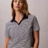 Polo-T-shirt i bomullsribb Polo-T-shirt i bomullsribb