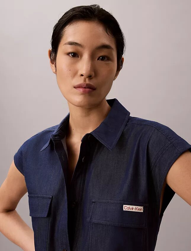 Praktisk Utility Shirt-klänning Praktisk Utility Shirt-klänning