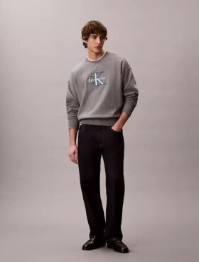 Premium Terry Monologo Relaxed Sweatshirt Premium Terry Monologo Relaxed Sweatshirt