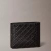 Präglad bifold-plånbok med Monogram-mönster över hela ytan och myntficka