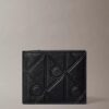 Präglad emblem-logotyp, bifold-plånbok
