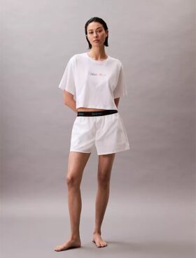 Pride-logotyp Poplin-sovshorts