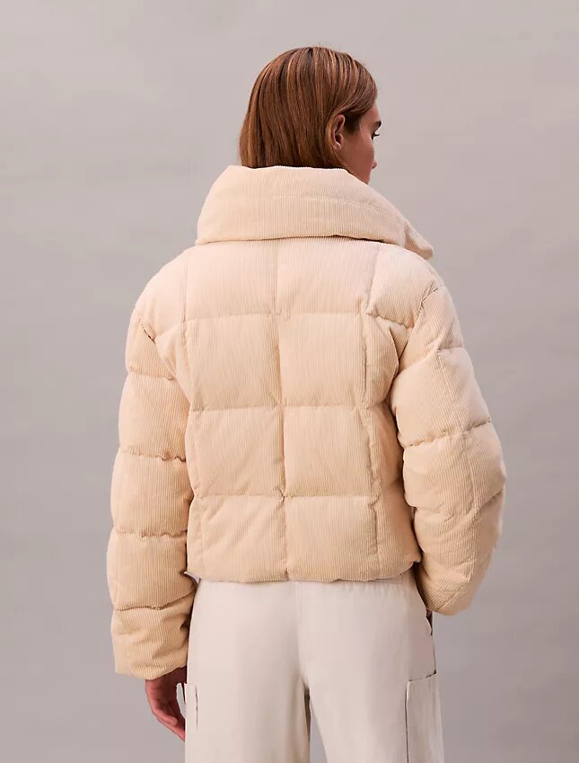 Pufferjacka i corduroy Pufferjacka i corduroy