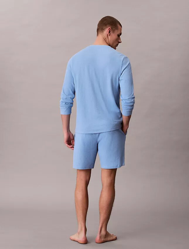 Pyjamasbyxor i våffelstickat Pyjamasbyxor i våffelstickat