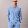 Pyjamasbyxor i våffelstickat Pyjamasbyxor i våffelstickat