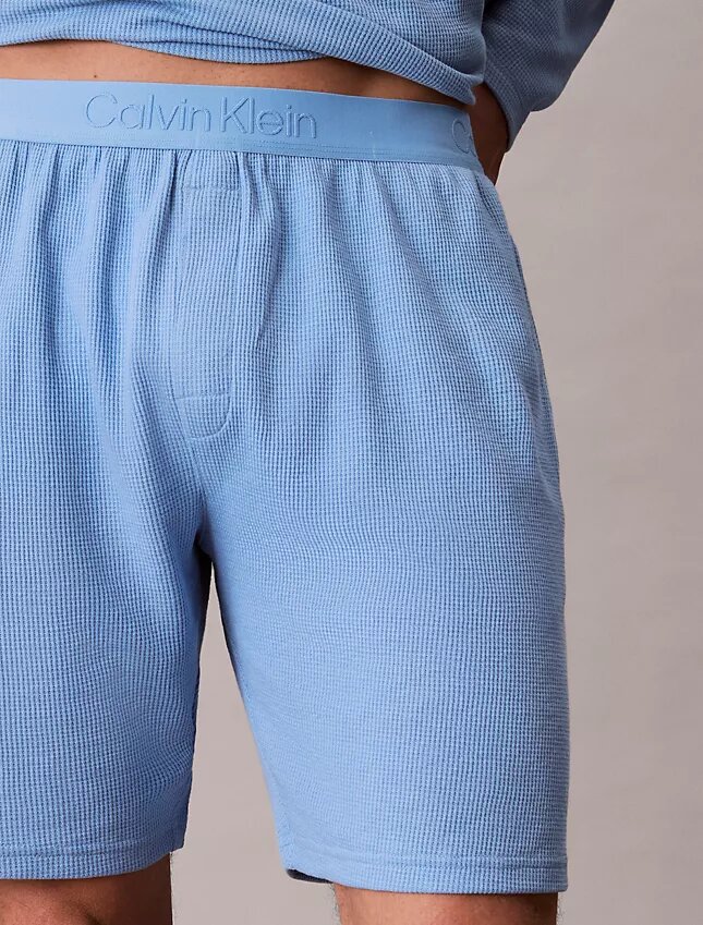 Pyjamasbyxor i våffelstickat Pyjamasbyxor i våffelstickat