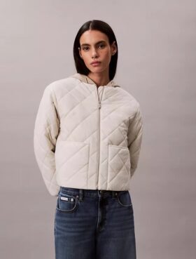 Quiltad jacka i nylon