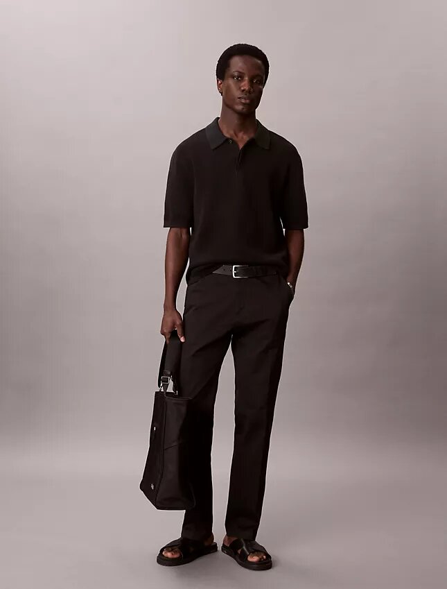 Raka byxor i Cotton Stretch Raka byxor i Cotton Stretch