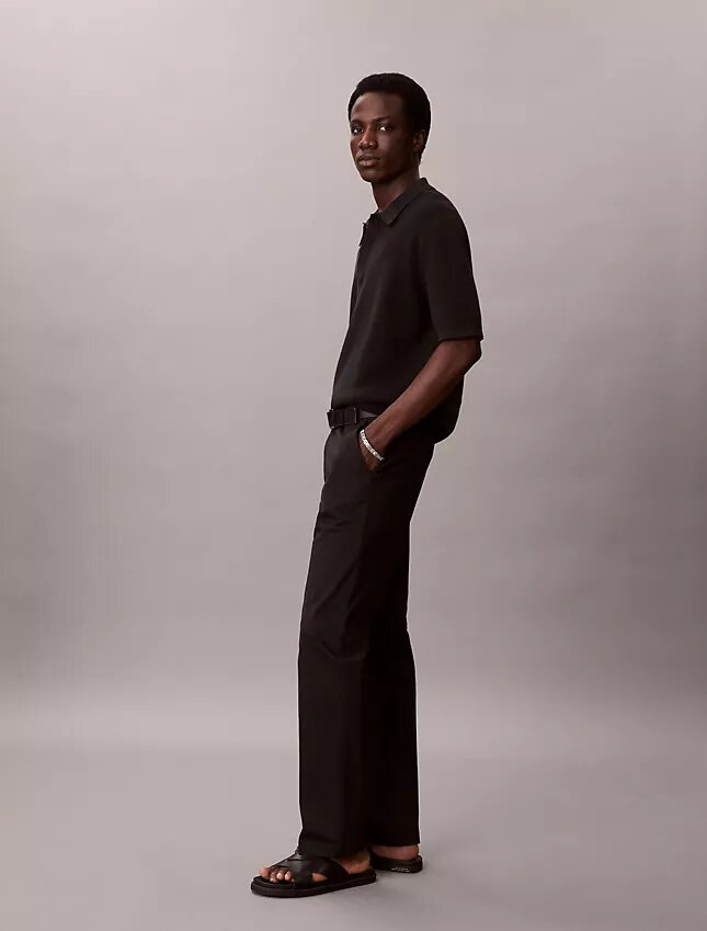 Raka byxor i Cotton Stretch Raka byxor i Cotton Stretch