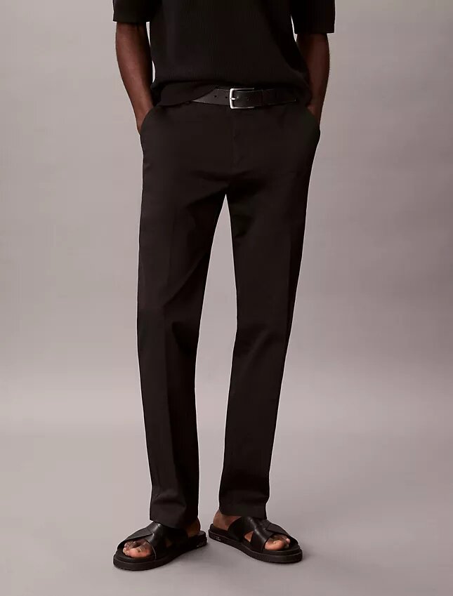 Raka byxor i Cotton Stretch Raka byxor i Cotton Stretch