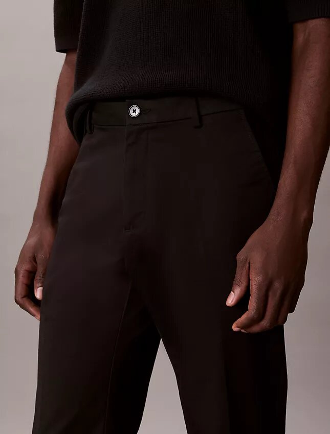 Raka byxor i Cotton Stretch Raka byxor i Cotton Stretch