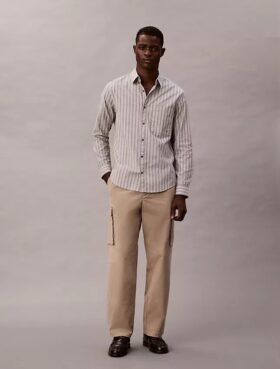 Raka cargobyxor i Cotton Stretch-byxor Raka cargobyxor i Cotton Stretch-byxor