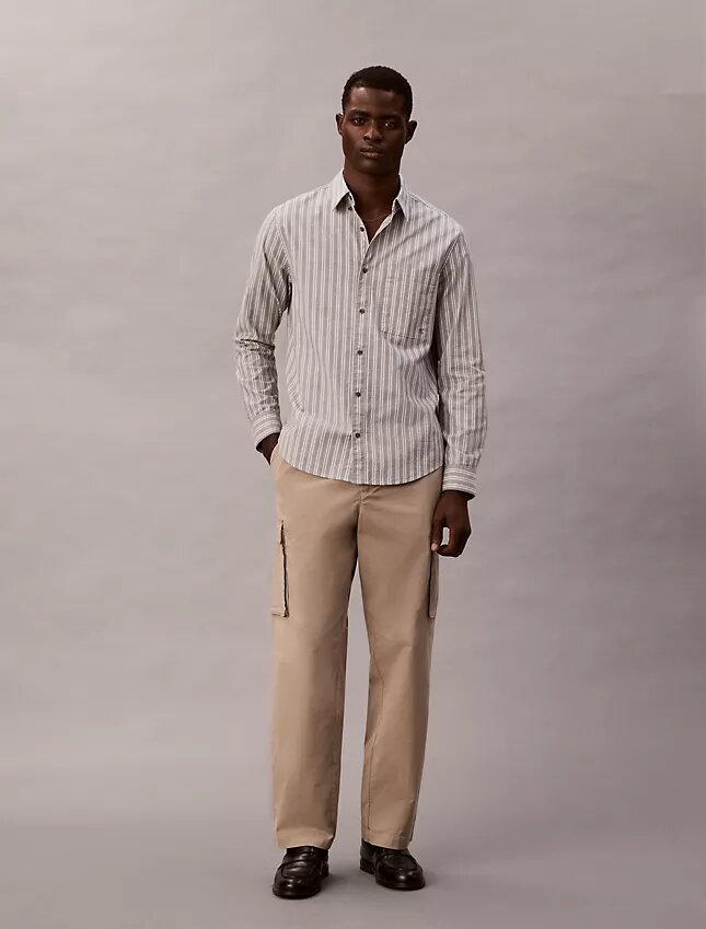Raka cargobyxor i Cotton Stretch-byxor Raka cargobyxor i Cotton Stretch-byxor