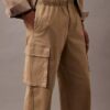 Raka cargobyxor i Cotton Stretch-byxor