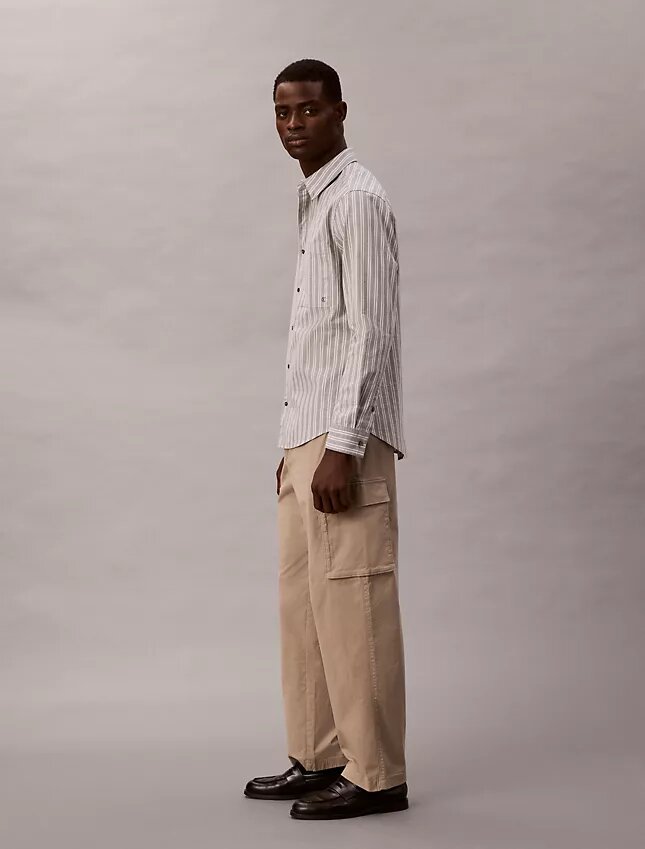 Raka cargobyxor i Cotton Stretch-byxor Raka cargobyxor i Cotton Stretch-byxor