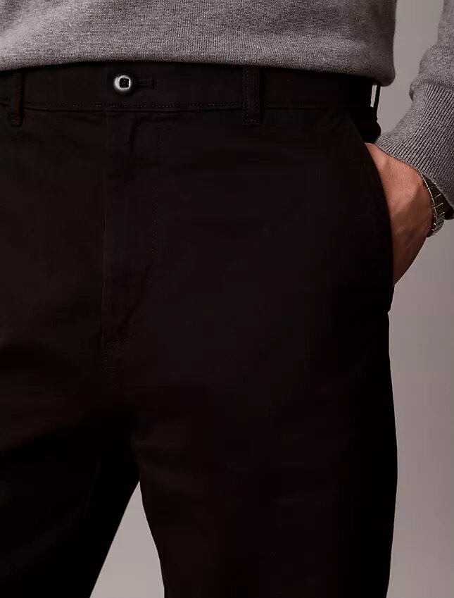 Raka chinobyxor i Cotton Stretch 90s Straight Raka chinobyxor i Cotton Stretch 90s Straight
