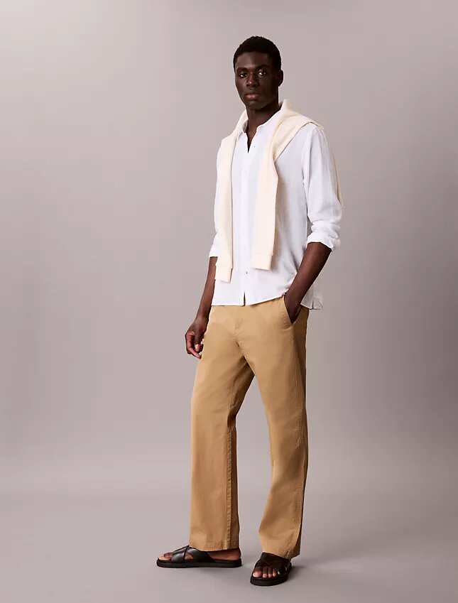 Raka chinobyxor i Cotton Stretch 90s Straight Raka chinobyxor i Cotton Stretch 90s Straight