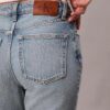 Raka jeans med hög midja