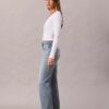 Raka jeans med hög midja